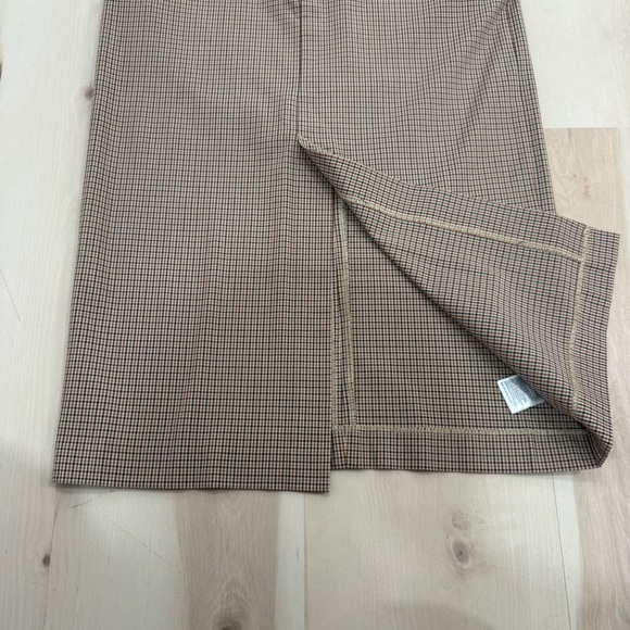 EUC Gap Pencil Midi Skirt In Brown & Tan Check Women's 6 Academia - Picture 5 of 13